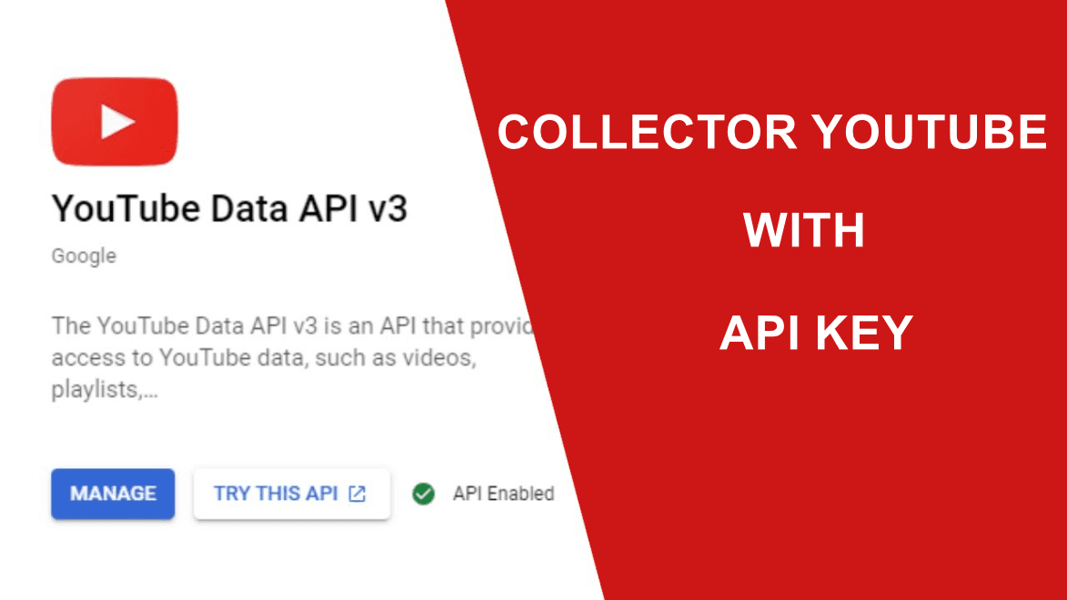 Youtube collector with API key